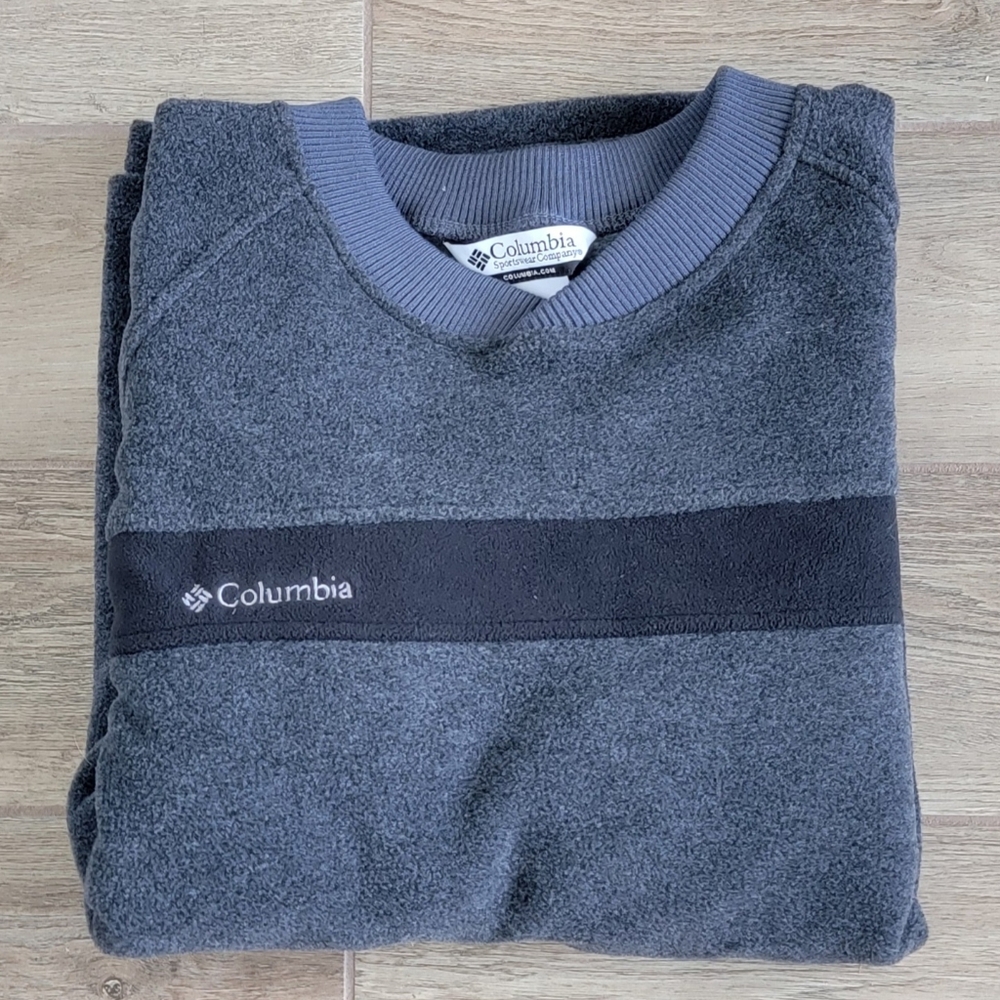 Columbia Charcoal Heather Black Long Sleeve Sweater Mens XL NWT